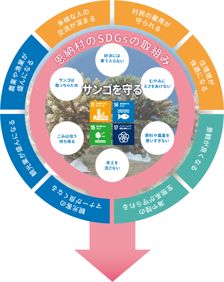 サンゴを守る恩納村のSDGsの取組み