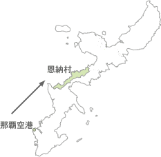 沖縄本島の地図画像